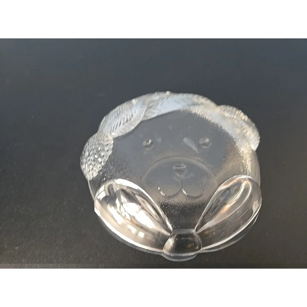 LN‎ Studio Nova Mikasa crystal candy nut jewelry dish Teddy Bear santa hat 5.5